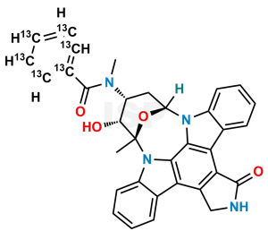 O-Desmethyl Midostaurin 13C6 - Image 1