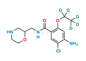 Des-4-fluorobenzyl Mosapride-d5 - Image 1