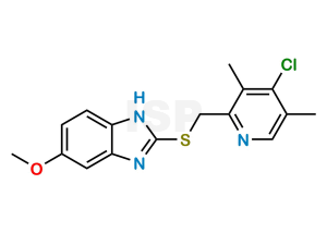 4-Desmethoxy-4-chloro Omeprazole Sulfide - Image 1