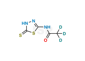 2-Acetamido-5-Mercapto-1,3,4-Thiadiazole D3 - Image 1