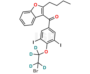 2-n-Butyl-4-((2-bromoethoxy-d4)-3,5-Diiodobenzoyl)benzofuran - Image 1