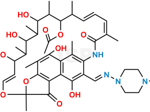25-Desacetyl-21-acetyl rifampicin - Image 1