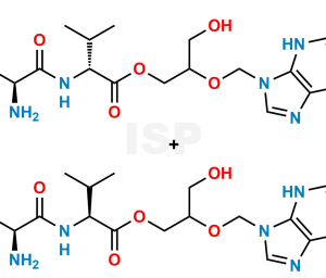 Valganciclovir N-Valyl Impurity - (Mixture of Amide Diastereoisomer -1 & 2) - Image 1