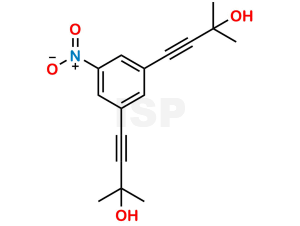 2,2'-((5-Nitro-1,3-phenylene)bis(ethyne-2,1-diyl))bis(propan-2-ol) - Image 1