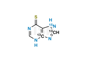 6-Mercaptopurine-13C2-15N - Image 1