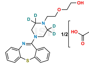 Quetiapine D4 Hemifumarate - Image 1