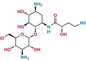 6-O-Des(6-Amino-α-D-gluocopyranosyl) Amikacin - Image 1