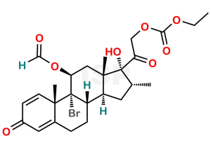 11-O-Formyl 9-Bromo Dexamethasone 21-Ethyl formate - Image 1